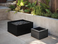 Stufa All'Aperto in metallo 75×75×52 cm - nero - stile industriale compatto