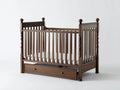 Culla Camera Da Letto in legno 122×68×92 cm - marrone - stile classico