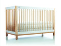 Culla Camera Da Letto in legno 125×68×90 cm - bianco/legno naturale - design nordico