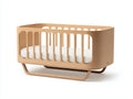 Culla Camera Da Letto in legno 120×70×86 cm - legno naturale - stile contemporaneo arrotondato